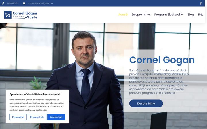 Screenshot of cornelgogan.ro