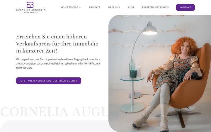 Screenshot of cornelia-augustin.de