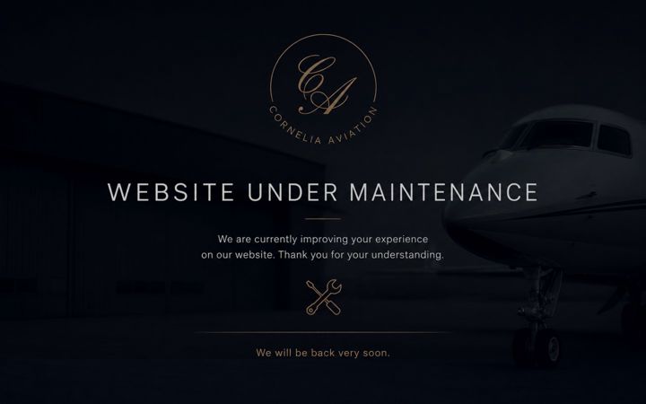 Screenshot of cornelia-aviation.com