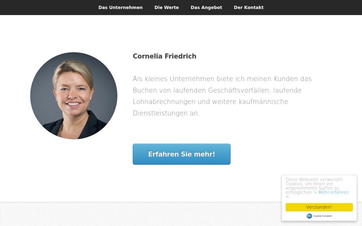 Screenshot of cornelia-friedrich.com
