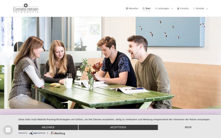 Screenshot of cornelia-hansen.de