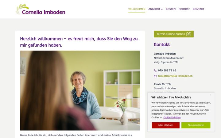 Screenshot of cornelia-imboden.ch