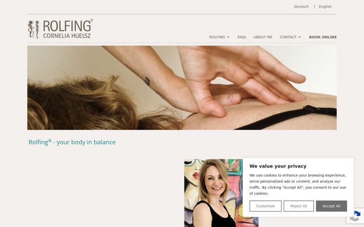 Screenshot of corneliahuelsz.com