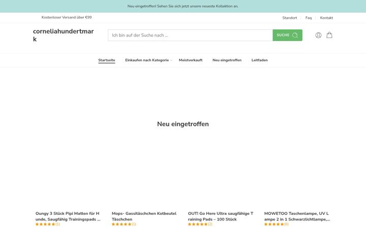 Screenshot of corneliahundertmark.de