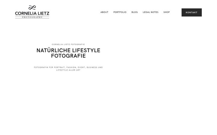 Screenshot of cornelialietz-photography.com