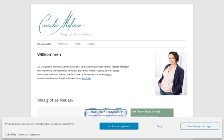 Screenshot of corneliamessner.de