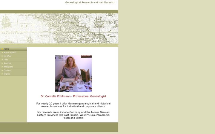 Screenshot of corneliapohlmann.de