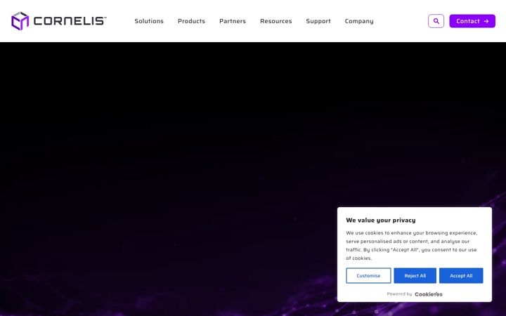 Screenshot of cornelis.com