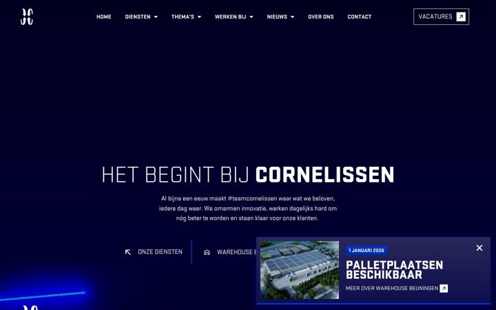 Screenshot of cornelissen.nl