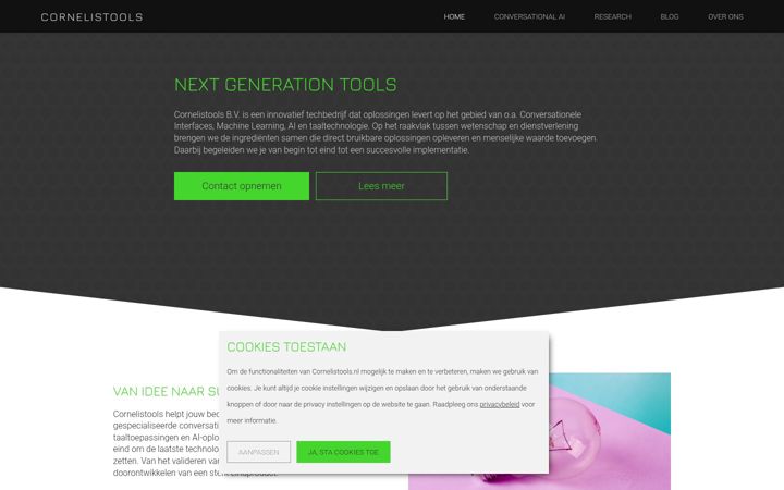 Screenshot of cornelistools.nl