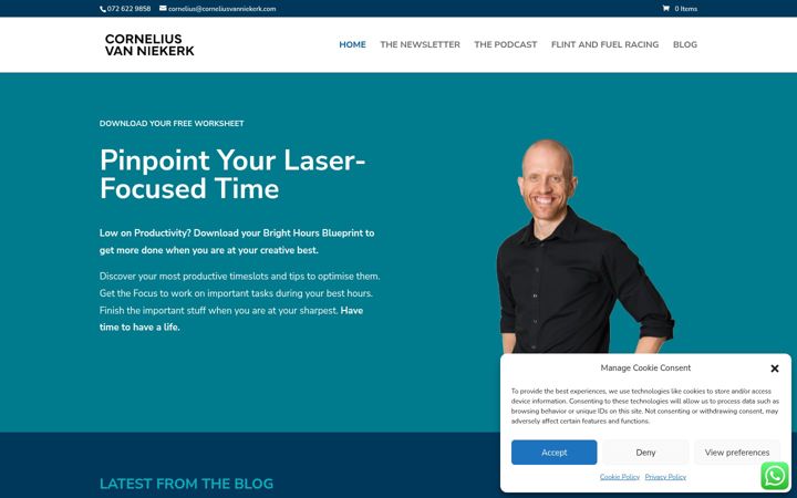 Screenshot of corneliusvanniekerk.com