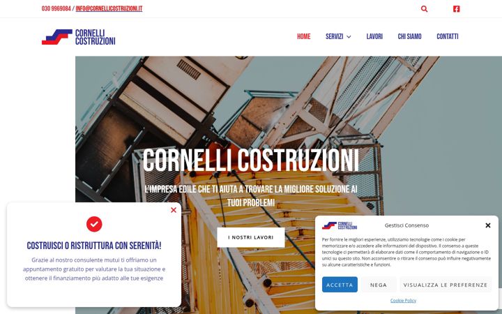 Екранна снимка на cornellicostruzioni.it