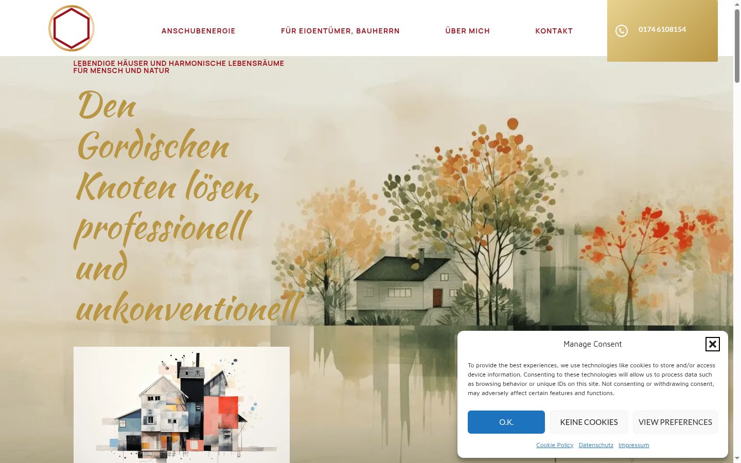 Screenshot tal-banner tal-kunsens muri qabel kwalunkwe interazzjoni