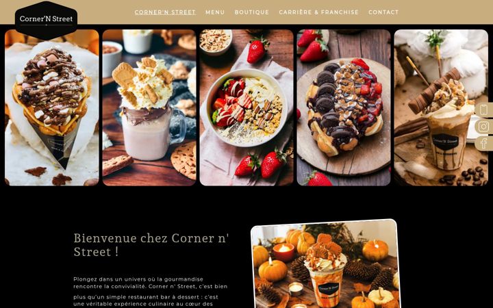 Screenshot of corner-n-street.fr