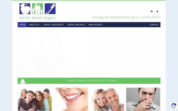 Screenshot of cornerdentalsurgery.co.uk