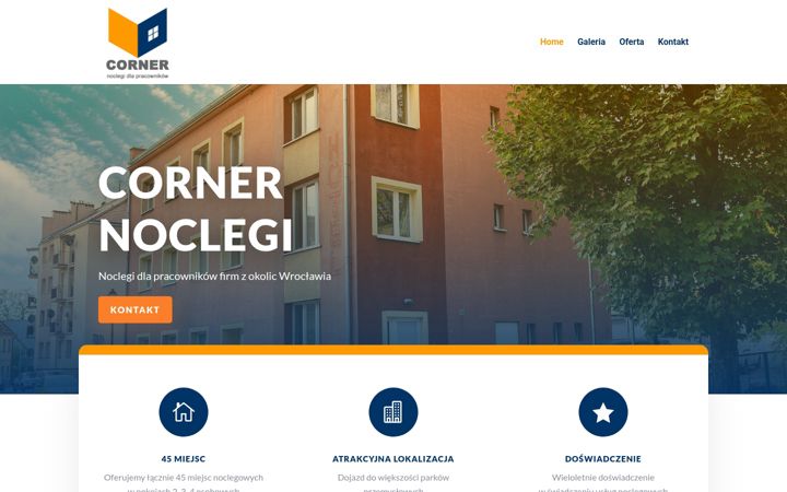 Screenshot of cornerhotel.com.pl