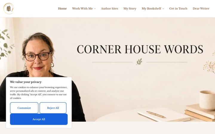 Screenshot of cornerhousewords.co.uk