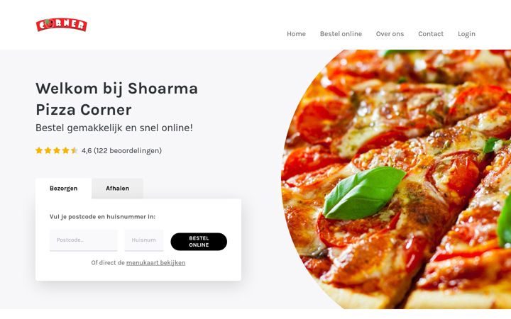Screenshot of cornerrijen.nl