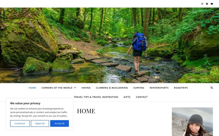 Screenshot of cornersoftheworldtravels.com