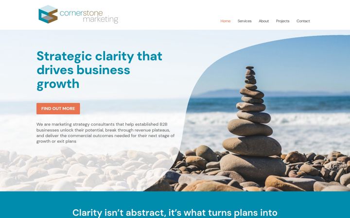 Screenshot of cornerstone-marketing.co.uk