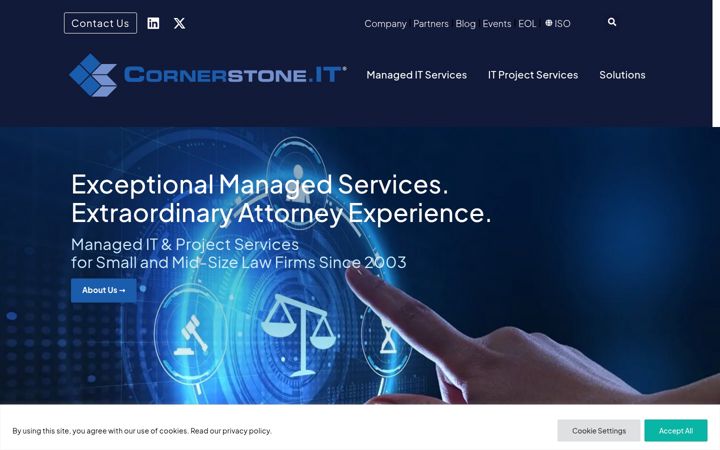 Screenshot of cornerstone.it