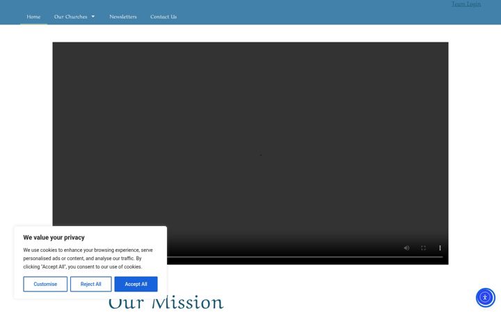 Screenshot of cornerstonechurches.com