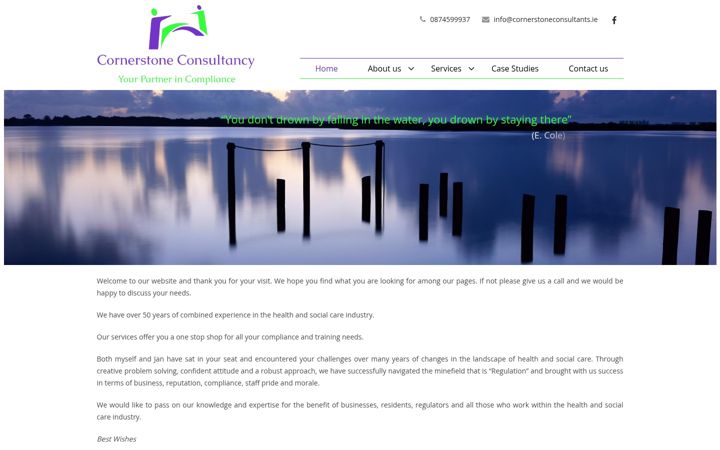 Screenshot of cornerstoneconsultants.ie