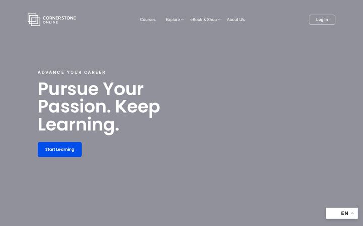 Screenshot of cornerstoneedu.ca