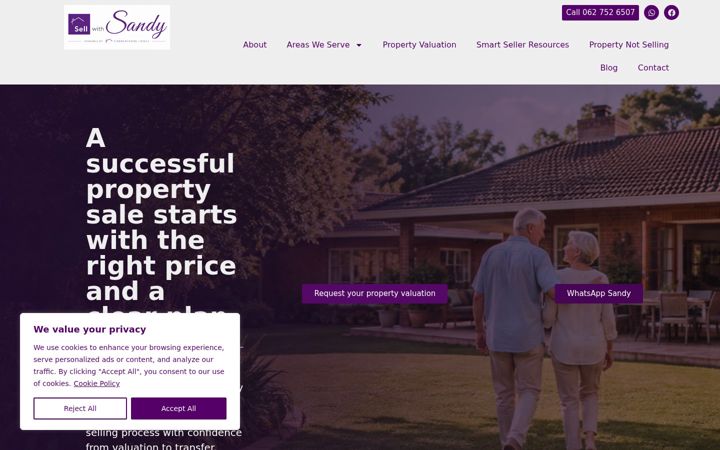 Екранна снимка на cornerstonehomes.co.za
