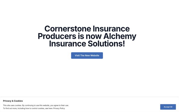 Screenshot of cornerstoneinsurancepros.com