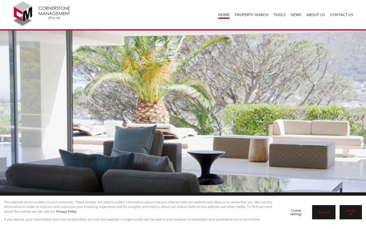 Screenshot of cornerstonemgt.co.za