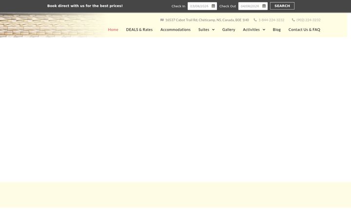 Screenshot of cornerstonemotel.com