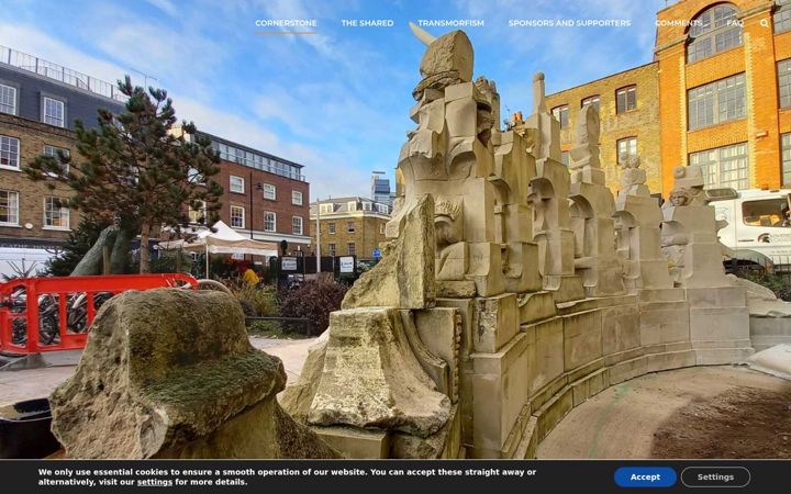 Screenshot von cornerstonesculpture.org.uk