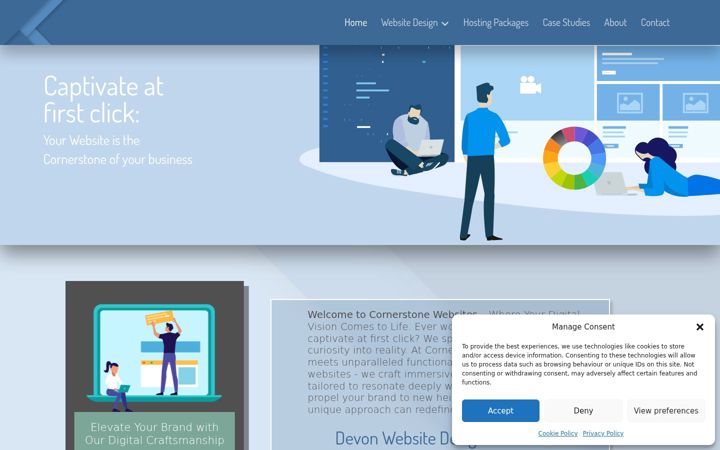 Screenshot of cornerstonewebsites.co.uk