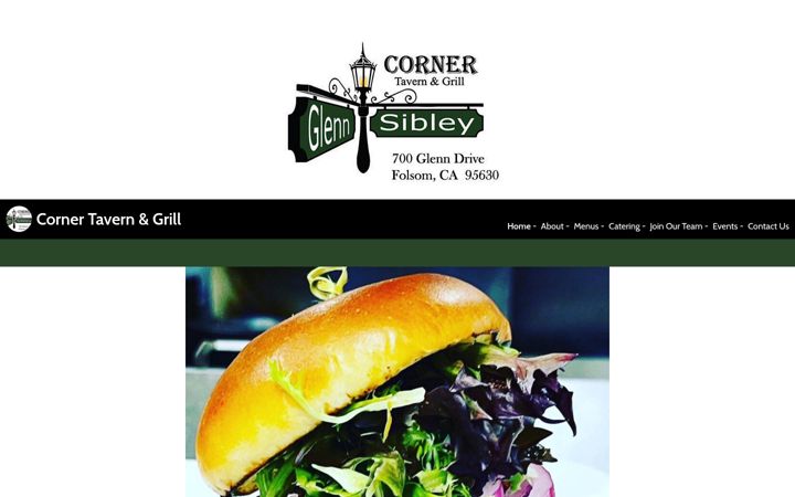 Screenshot of cornertaverngrill.com