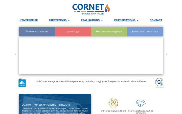 Screenshot di cornet86.fr