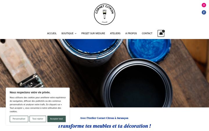 Screenshot of cornetcitron.com