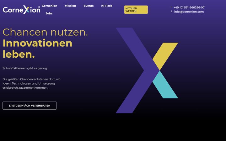 Screenshot of cornexion.com