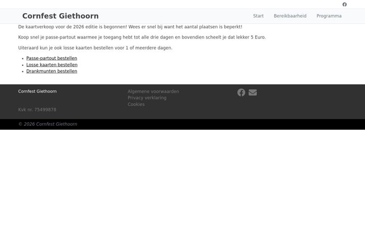Screenshot of cornfestgiethoorn.nl