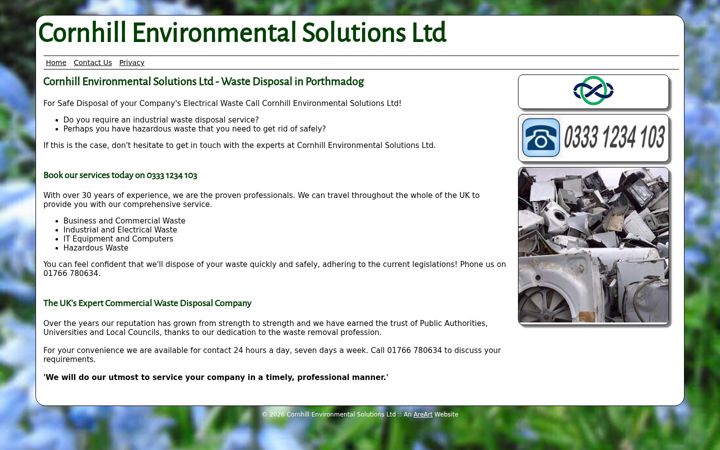 Screenshot of cornhillsolutions.co.uk
