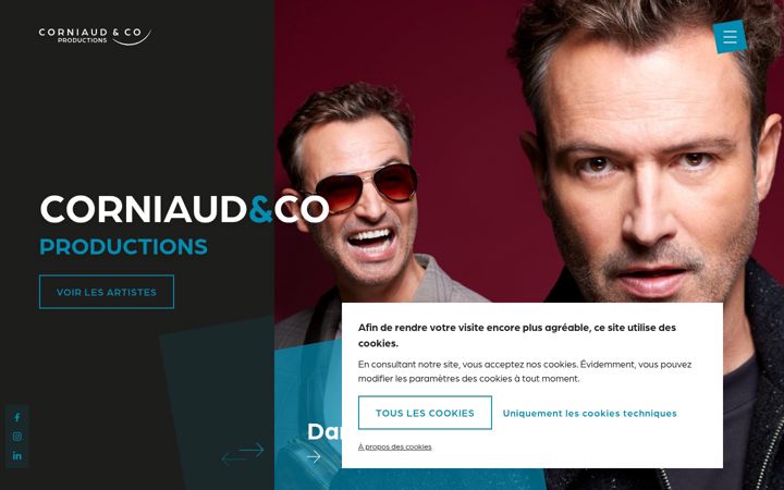 Screenshot of corniaudandco.com
