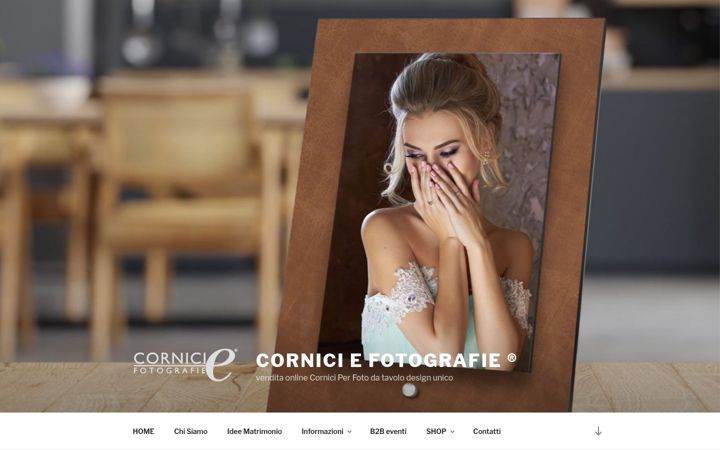 Screenshot of corniciefotografie.it