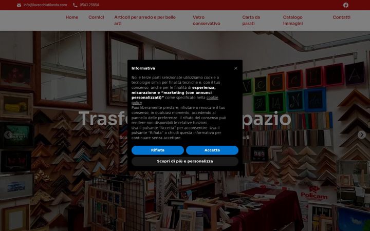 Screenshot of cornicilavecchiafilanda.com