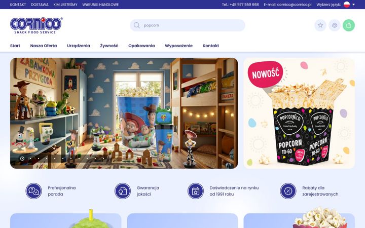 Screenshot of cornico.pl