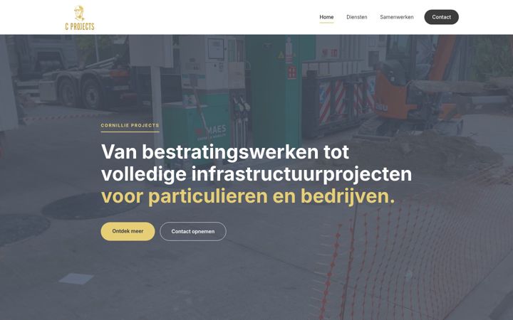 Screenshot of cornillieprojects.be