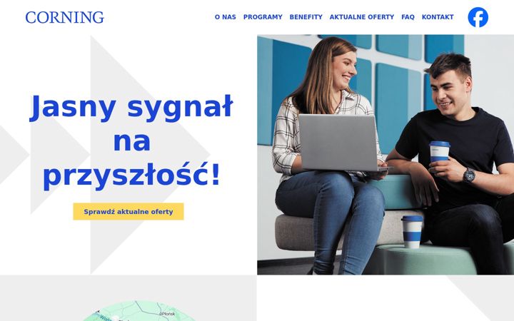 Snímek obrazovky corningstaze.pl