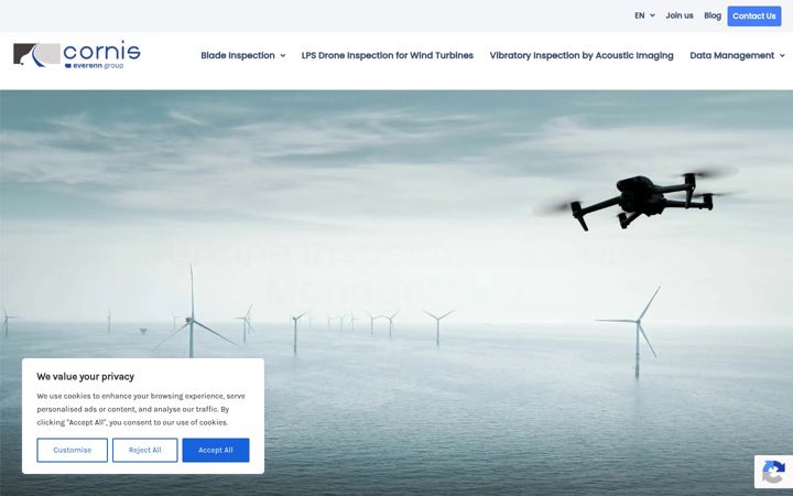 Screenshot di cornis.fr