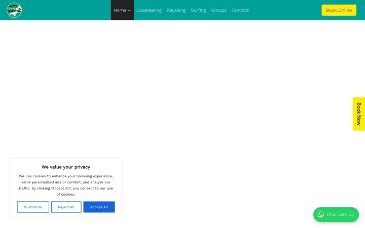 Screenshot of cornishadventure.com