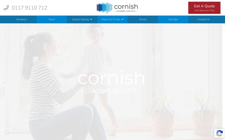 Screenshot of cornishglazing-bristol.co.uk