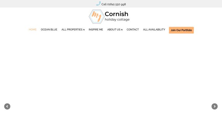 Screenshot of cornishholidaycottage.com